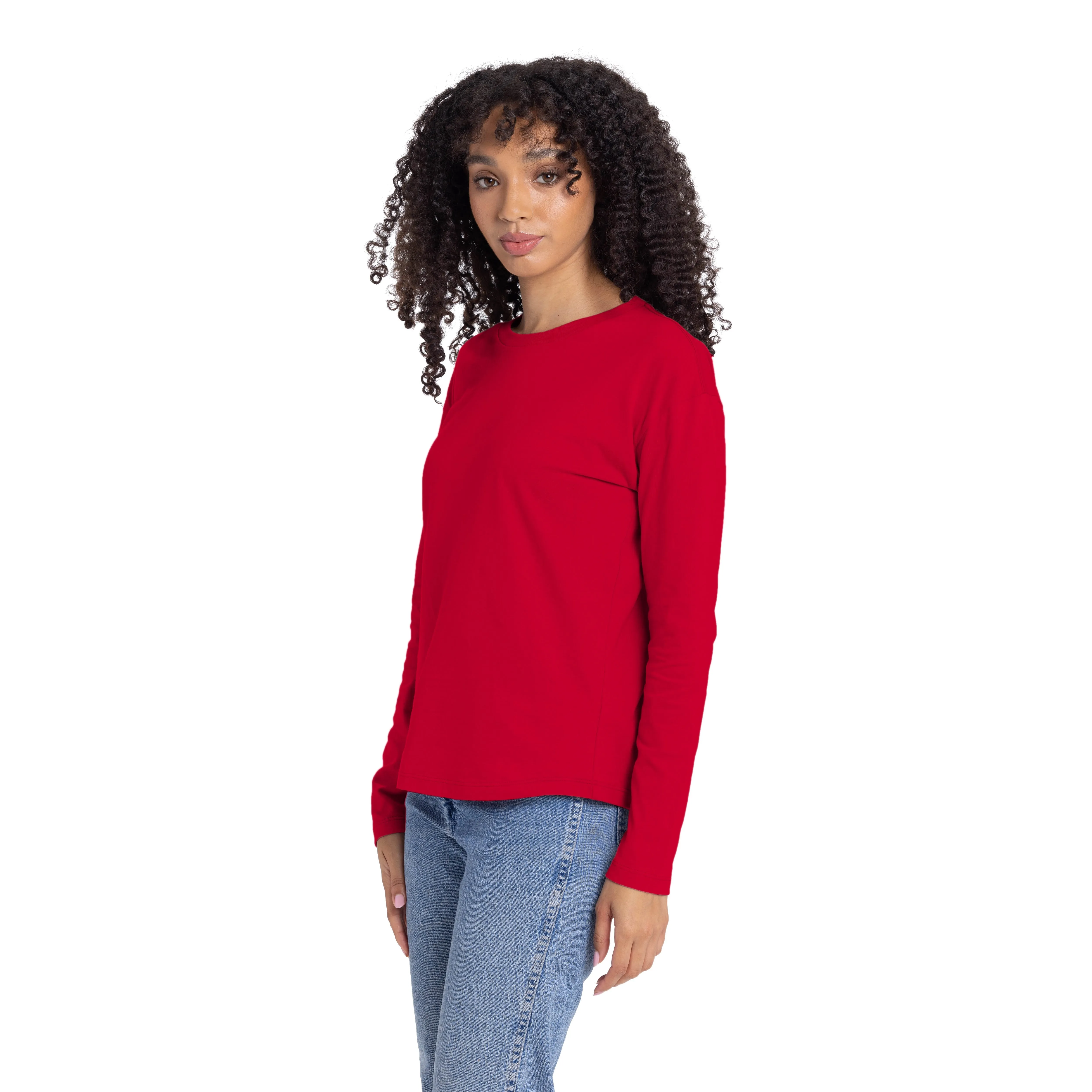 Women's Cotton Relaxed Long Sleeve T-shirt sold by Next Level Apparel product image thumbnail 3
