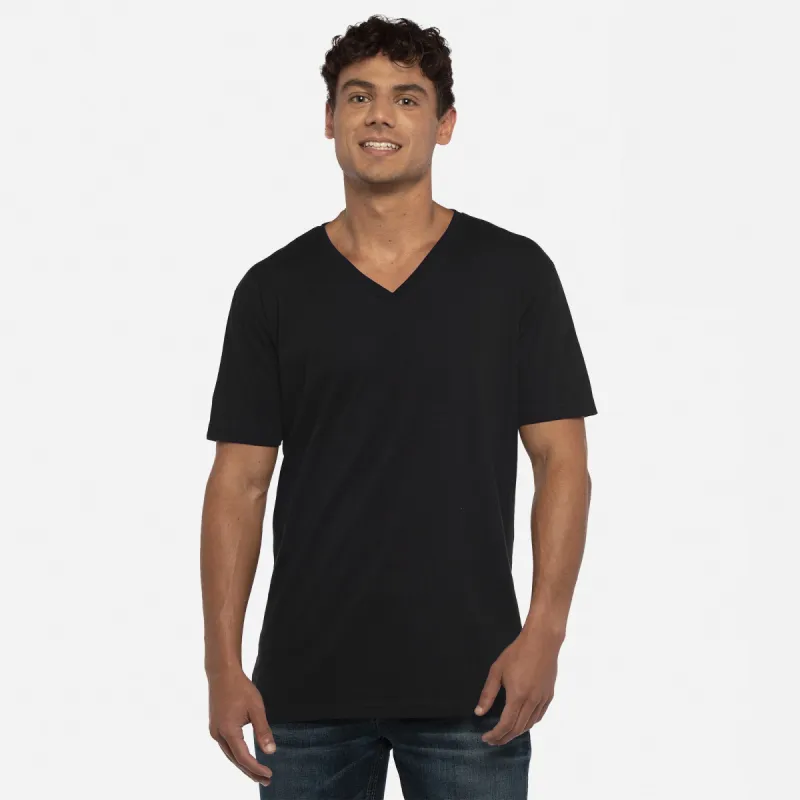 Cotton V-Neck T-Shirt sold by Next Level Apparel