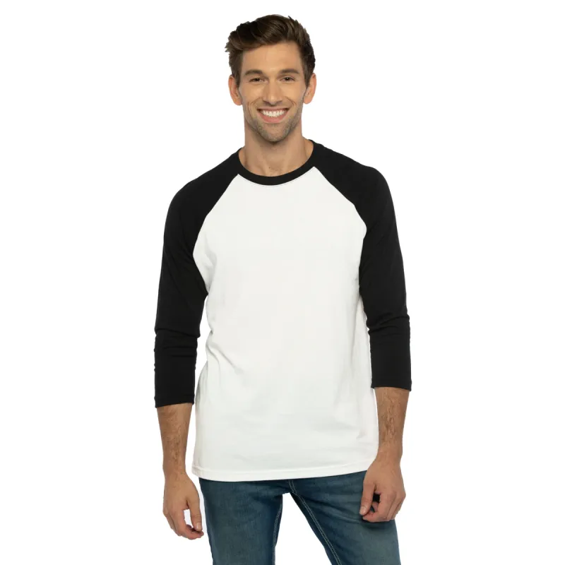 CVC 3/4 Raglan T-Shirt sold by Next Level Apparel
