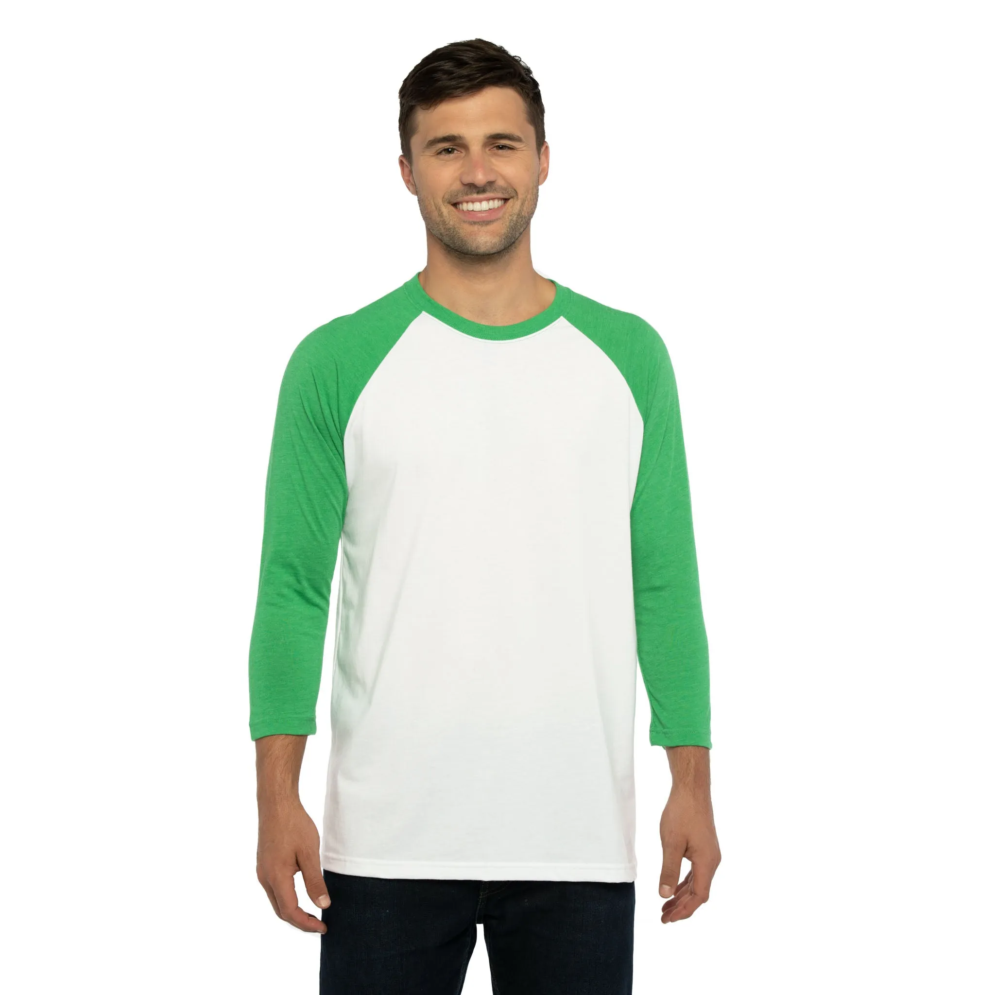 CVC 3/4 Raglan T-Shirt sold by Next Level Apparel