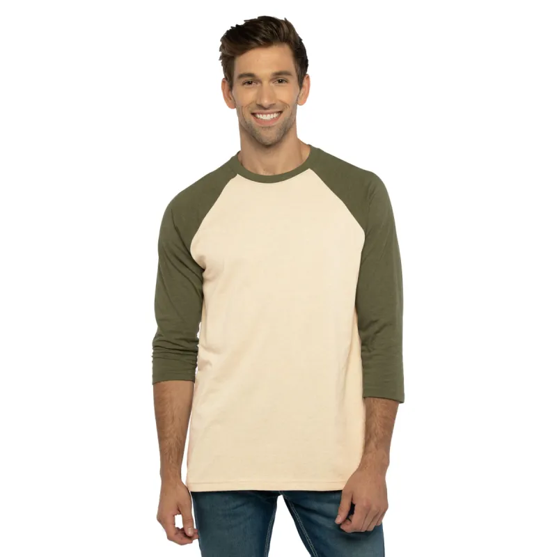 CVC 3/4 Raglan T-Shirt sold by Next Level Apparel