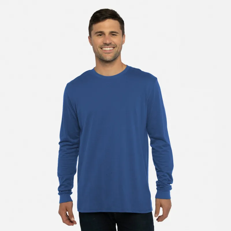 Sueded Long Sleeve T-Shirt sold by Next Level Apparel