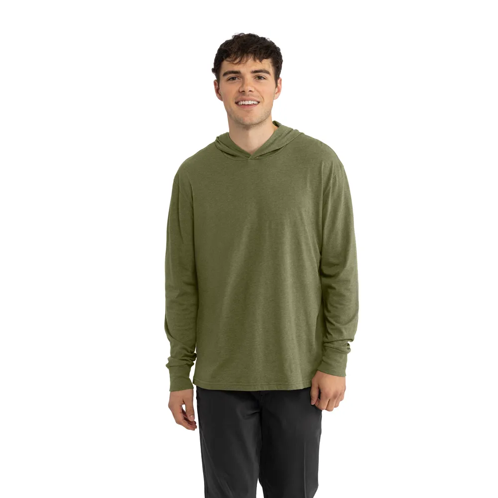 CVC Long Sleeve Hoodie sold by Next Level Apparel