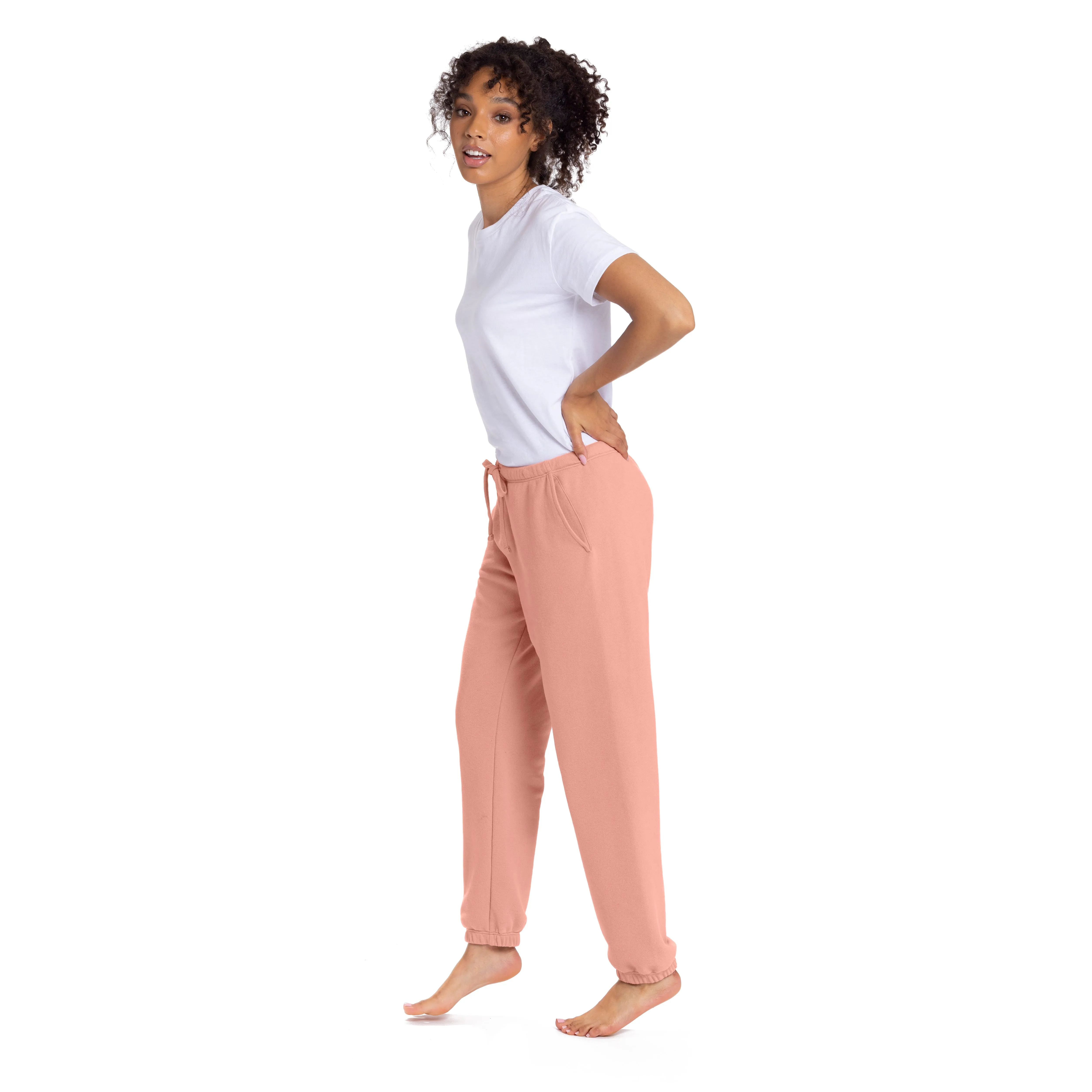 Women's Sueded French Terry Sweatpants sold by Next Level Apparel product image thumbnail 3