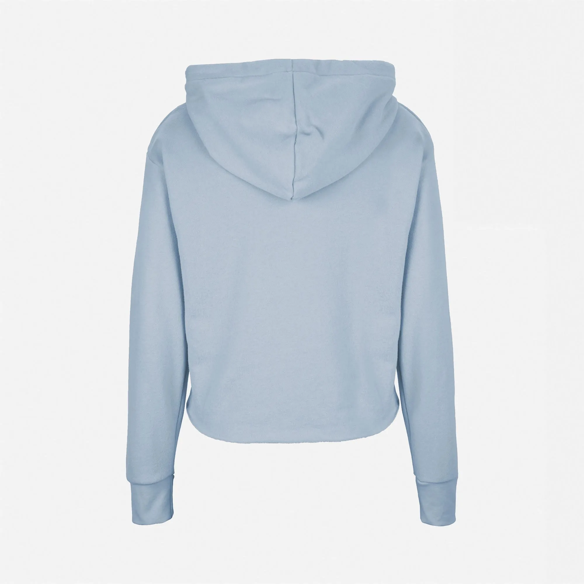 Women's Laguna Sueded Raw Edge Crop Hoodie sold by Next Level Apparel product image thumbnail 4