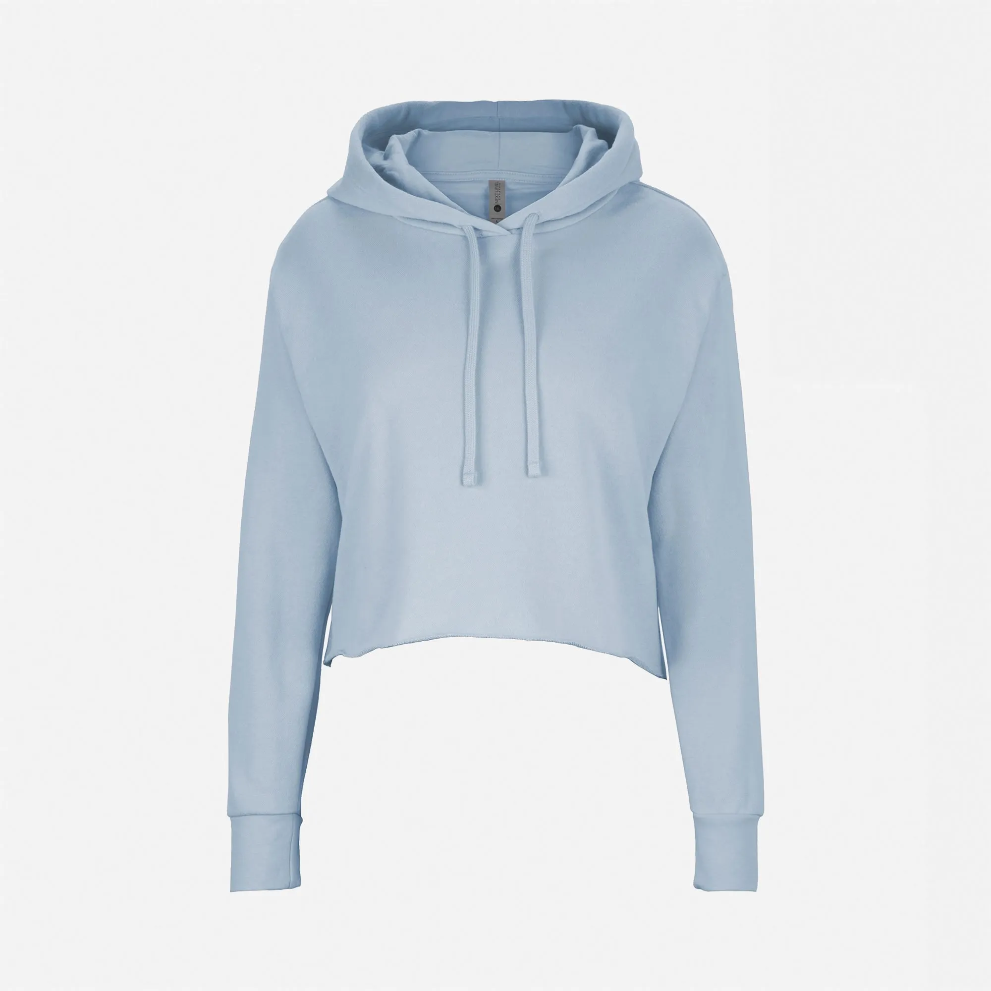 Women's Laguna Sueded Raw Edge Crop Hoodie sold by Next Level Apparel product image thumbnail 3