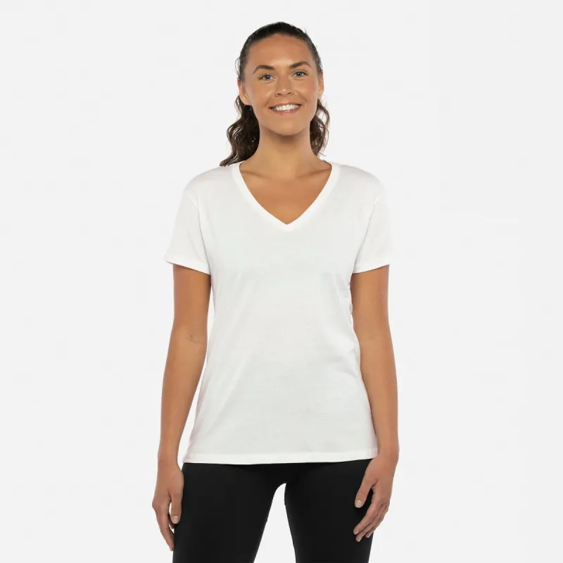Women's Cotton V-Neck T-Shirt sold by Next Level Apparel