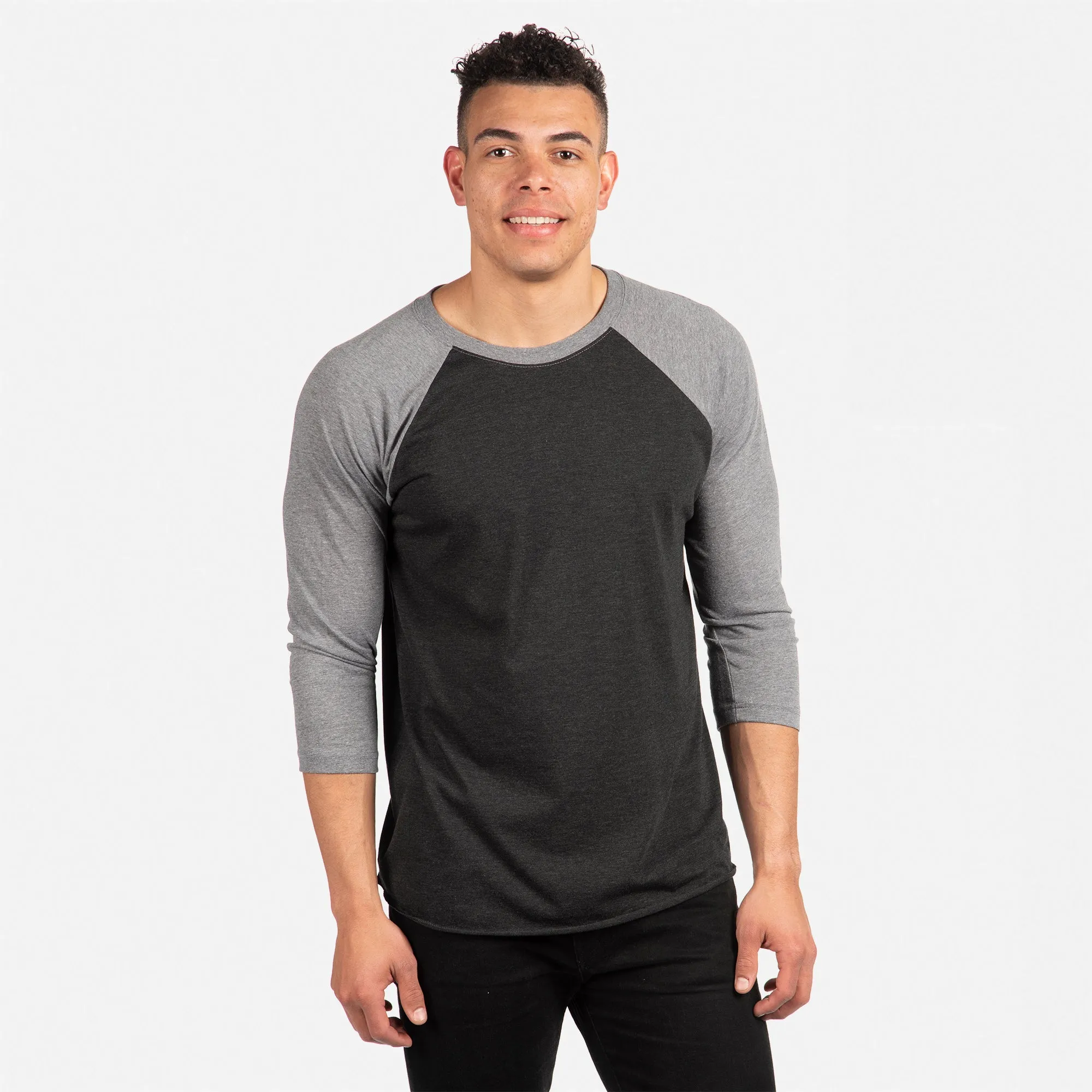 Tri-Blend 3/4 Raglan T-Shirt sold by Next Level Apparel