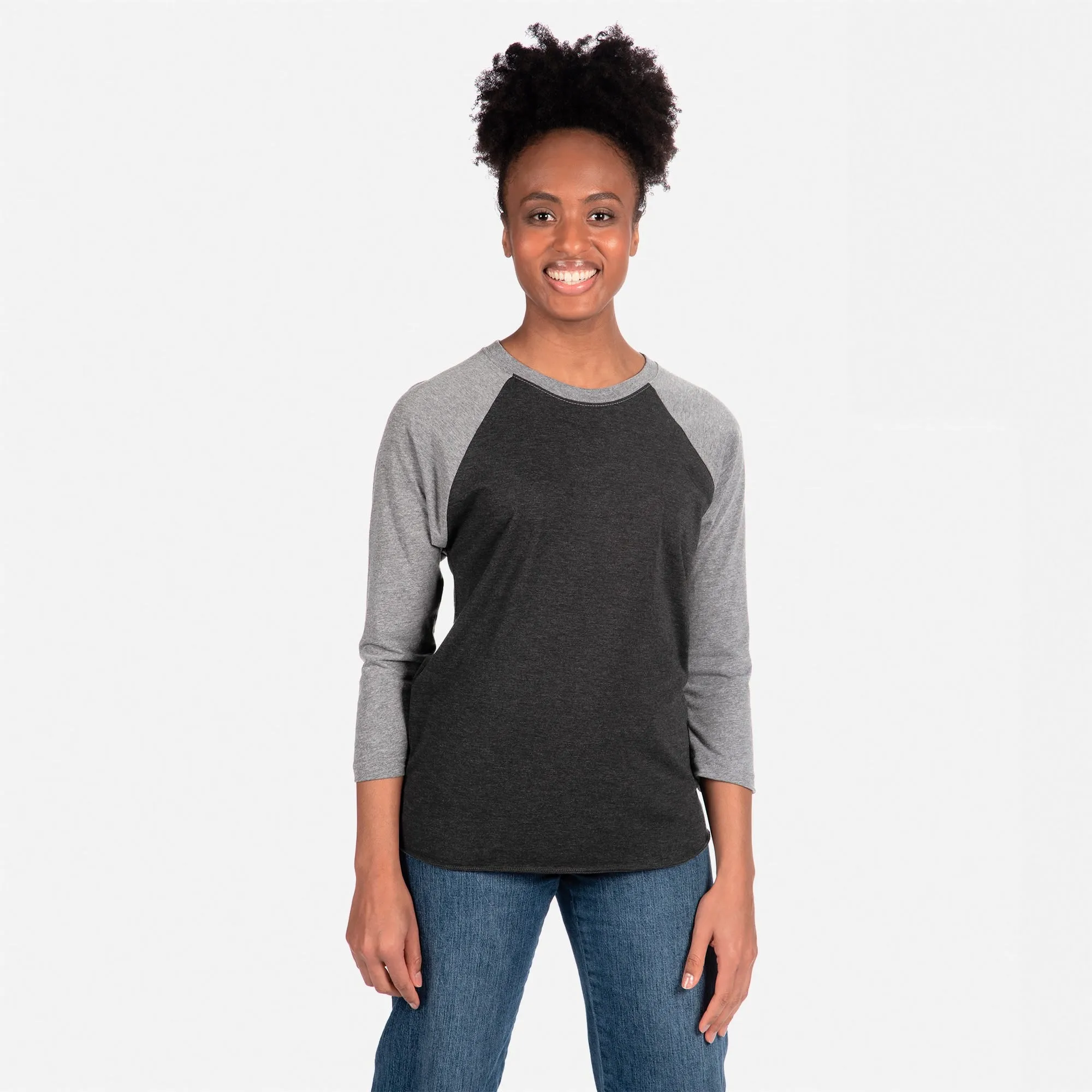Tri-Blend 3/4 Raglan T-Shirt sold by Next Level Apparel product image thumbnail 3