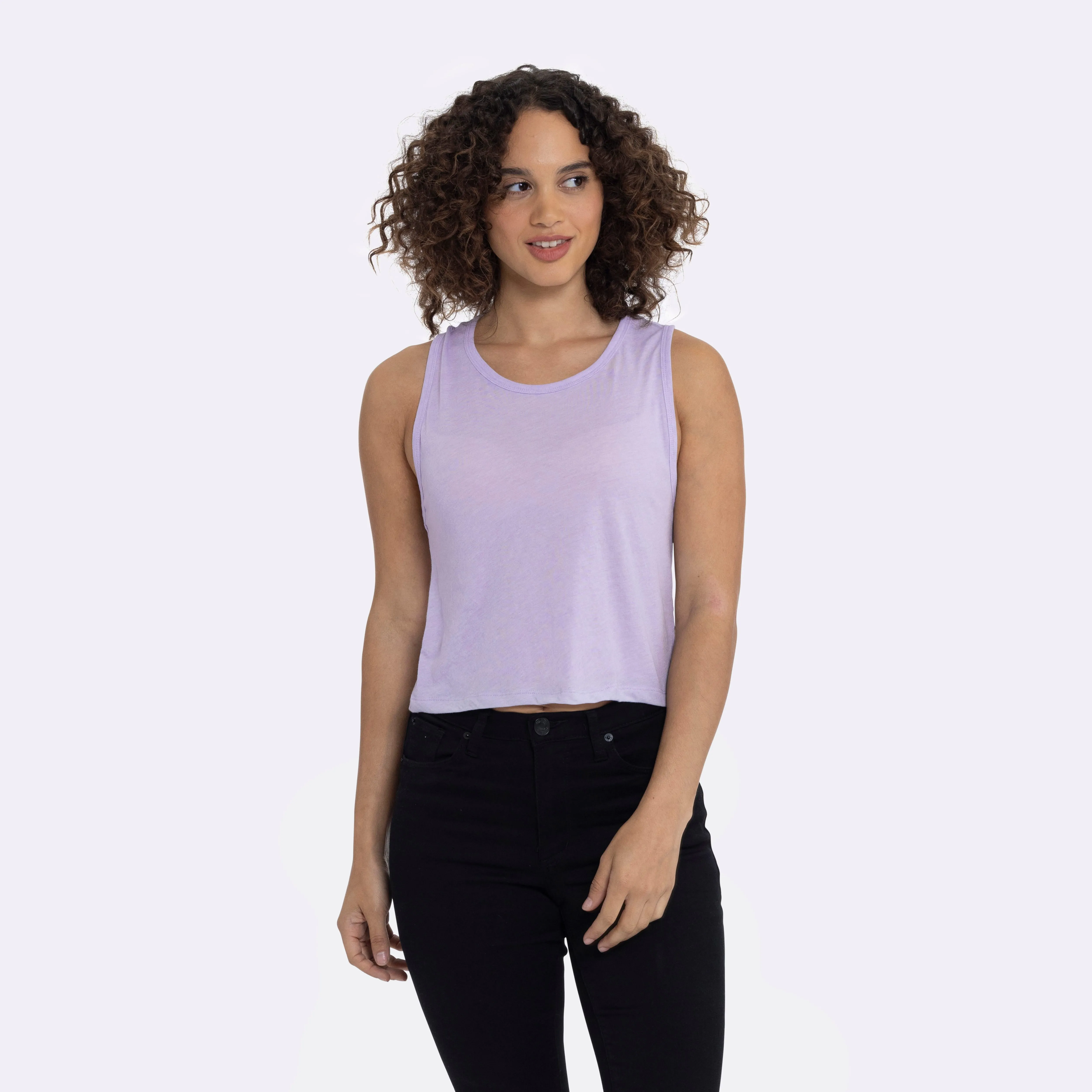 Women's Festival Cropped Tank sold by Next Level Apparel