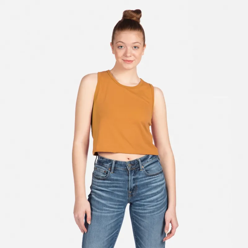 Women's Festival Cropped Tank sold by Next Level Apparel
