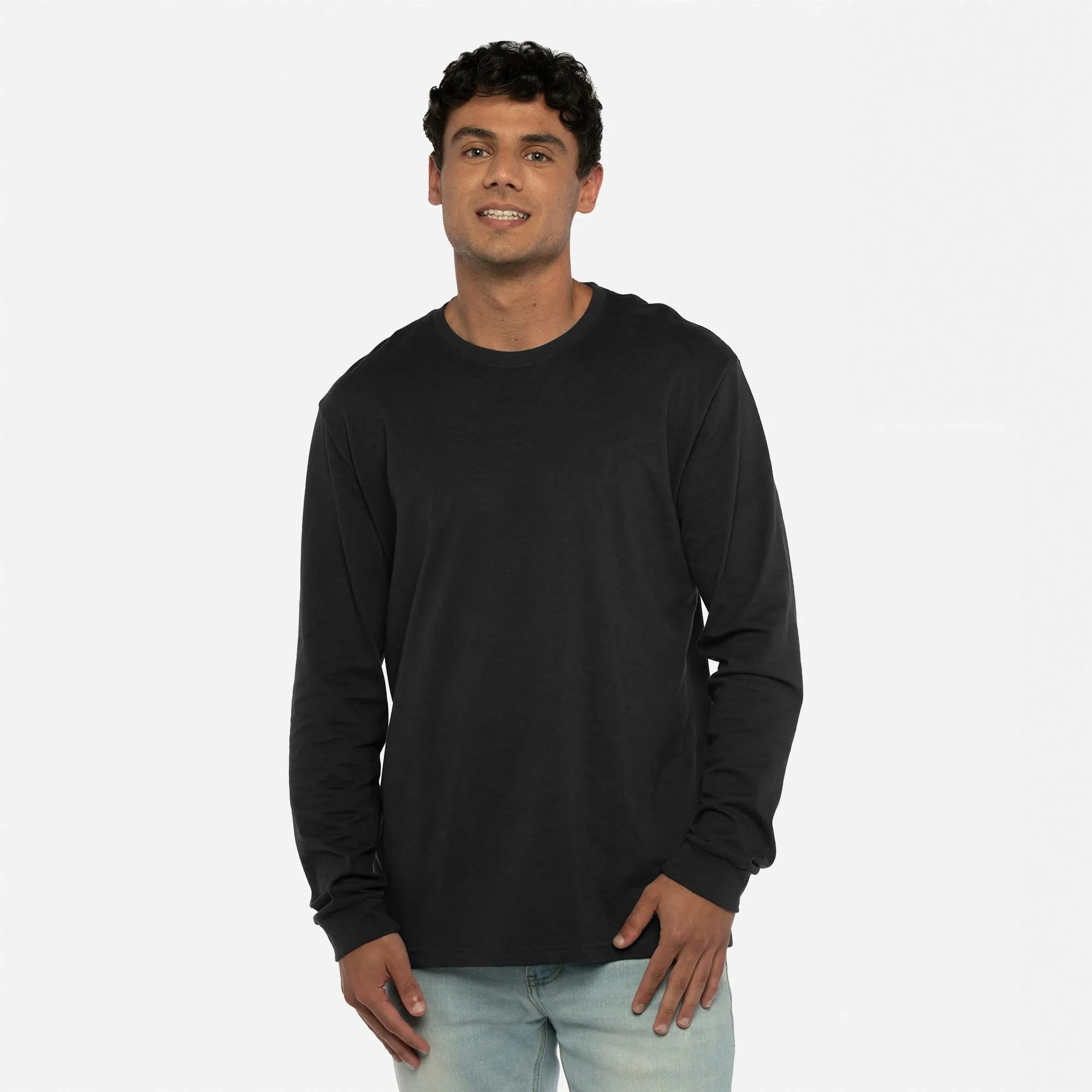 Sueded Long Sleeve T-Shirt sold by Next Level Apparel