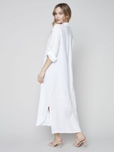 LINEN DUSTER DRESS sold by Nica