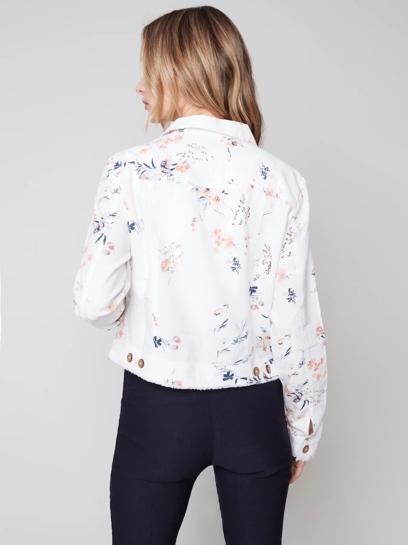 PRINTED LINEN JACKET sold by Nica product image thumbnail 2