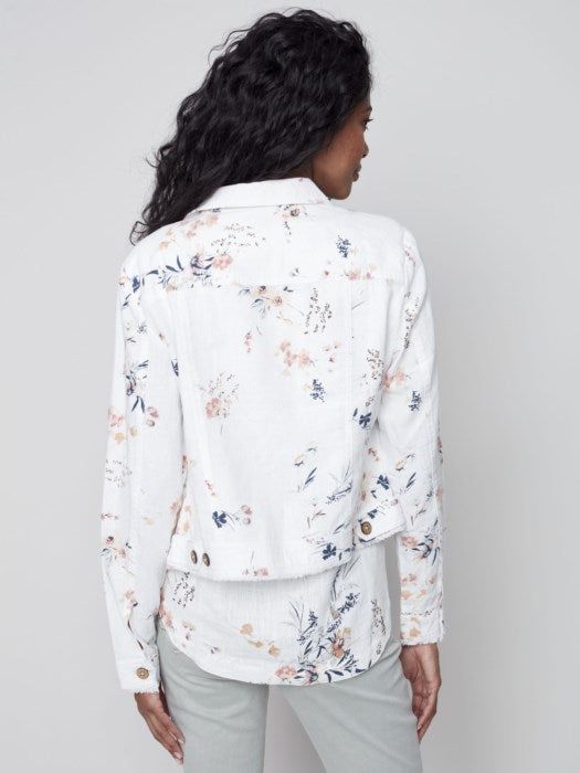 PRINTED LINEN JACKET sold by Nica product image thumbnail 8