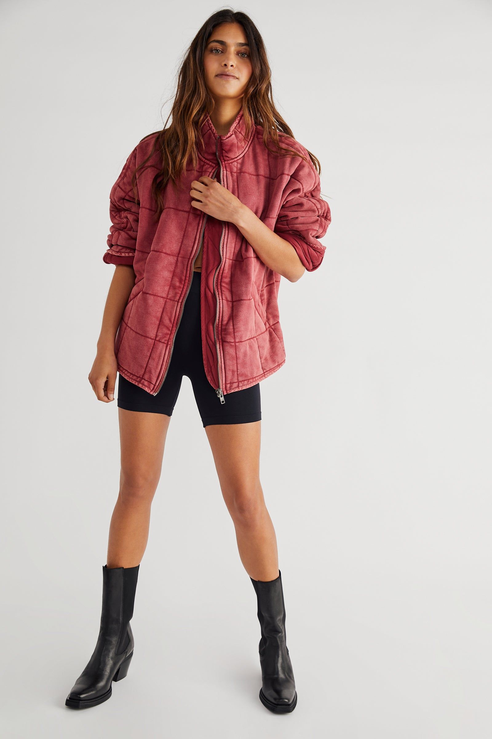 DOLMAN QUILTED KNIT JACKET sold by Nica