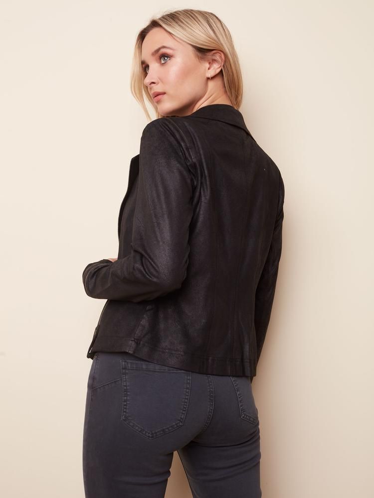VINTAGE FAUX LEATHER JACKET sold by Nica product image thumbnail 3