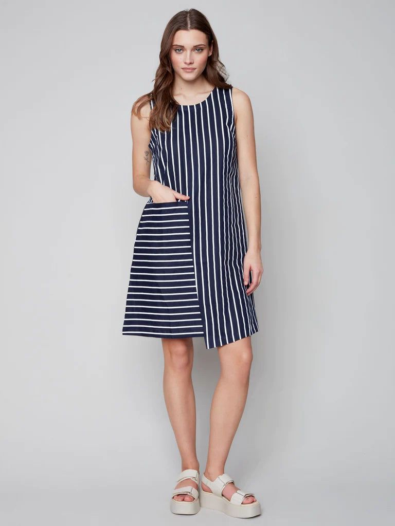 STRIPE COTTON DRESS sold by Nica