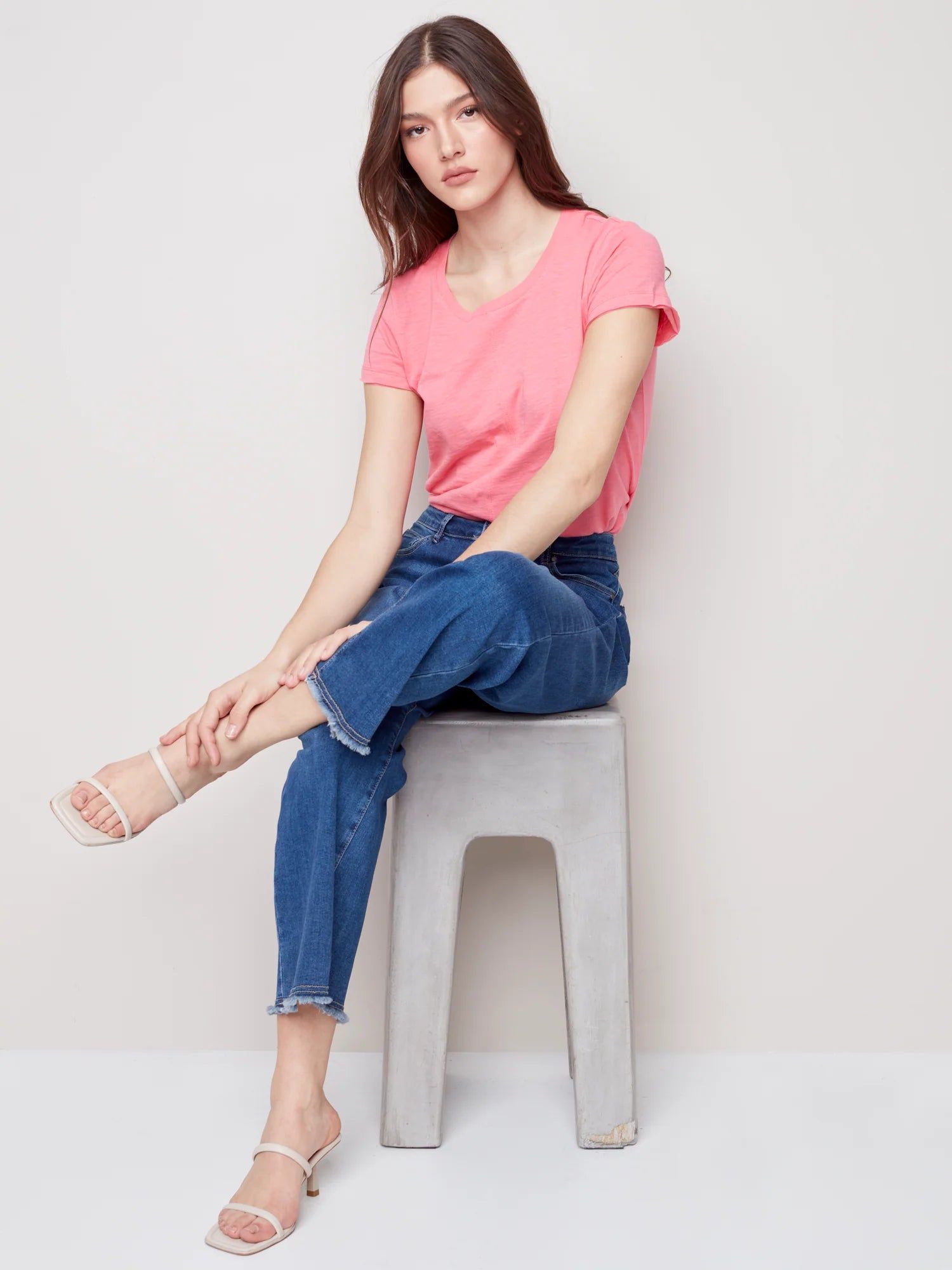 WIDE LEG CROP JEANS sold by Nica product image thumbnail 4