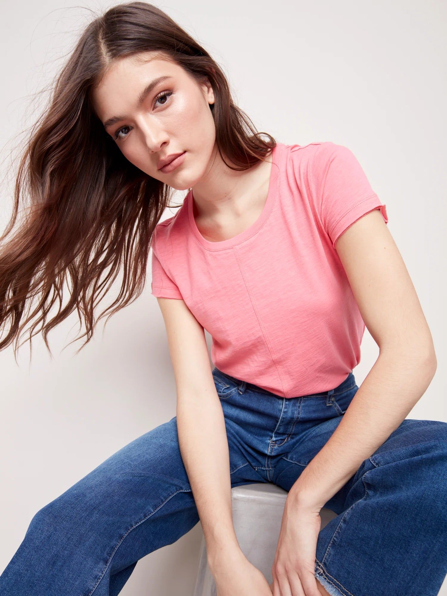 WIDE LEG CROP JEANS sold by Nica product image thumbnail 3