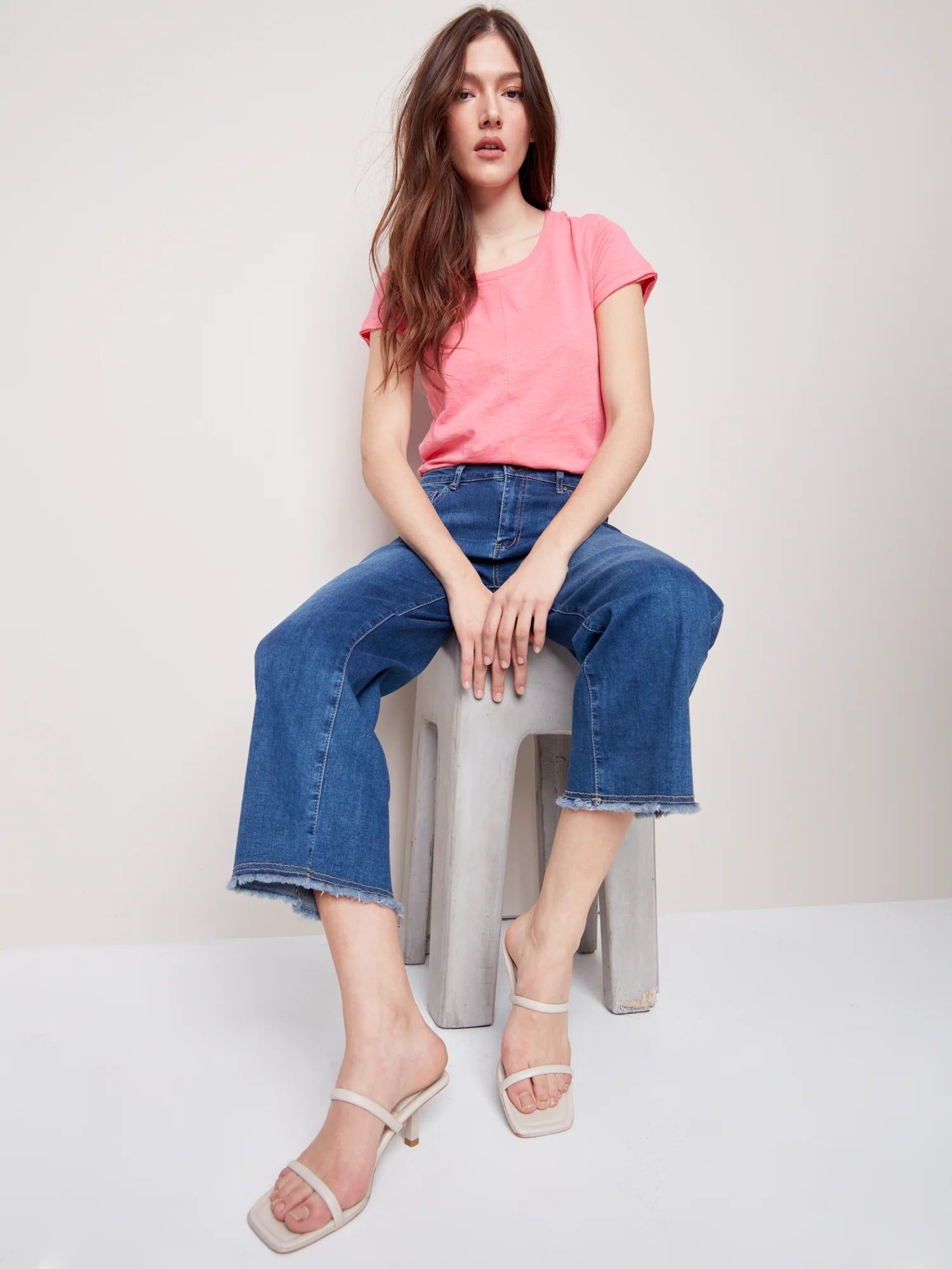 WIDE LEG CROP JEANS sold by Nica product image thumbnail 2