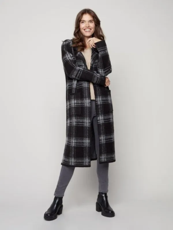 PLAID COATIGAN sold by Nica