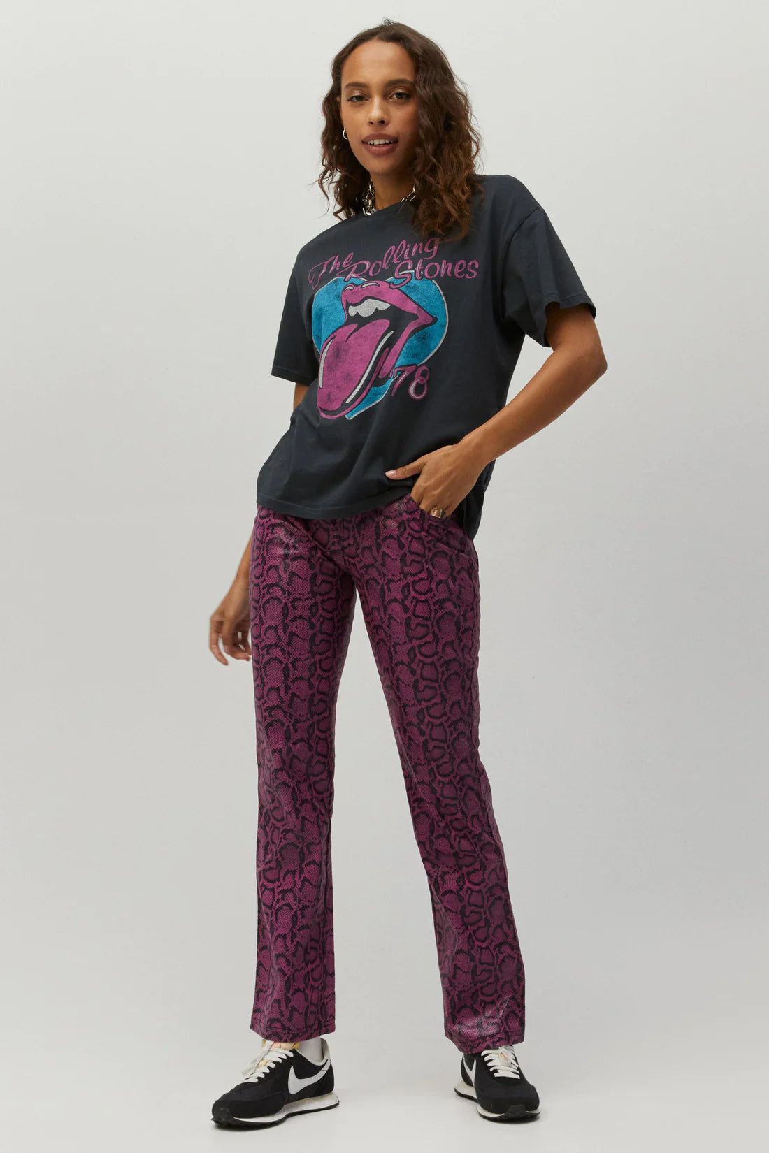 ROLLING STONES TICKET 78 BOYFRIEND TEE sold by Nica product image thumbnail 5
