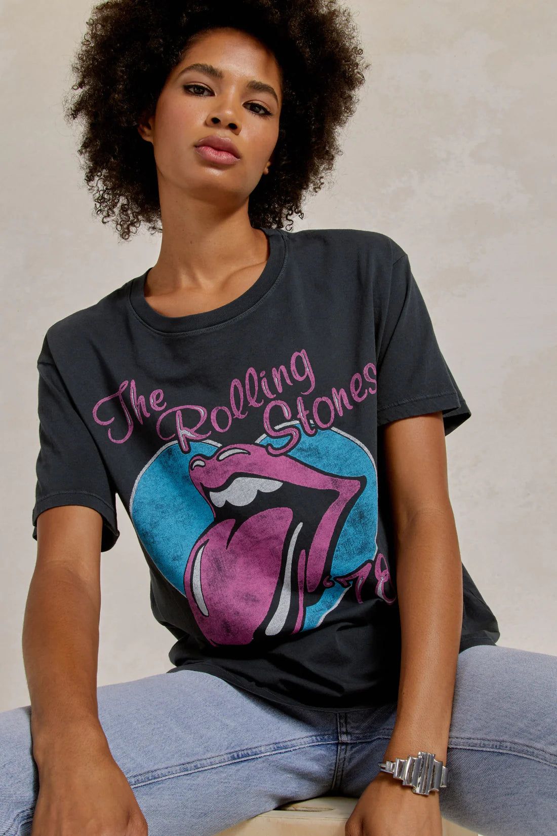 ROLLING STONES TICKET 78 BOYFRIEND TEE sold by Nica product image thumbnail 6