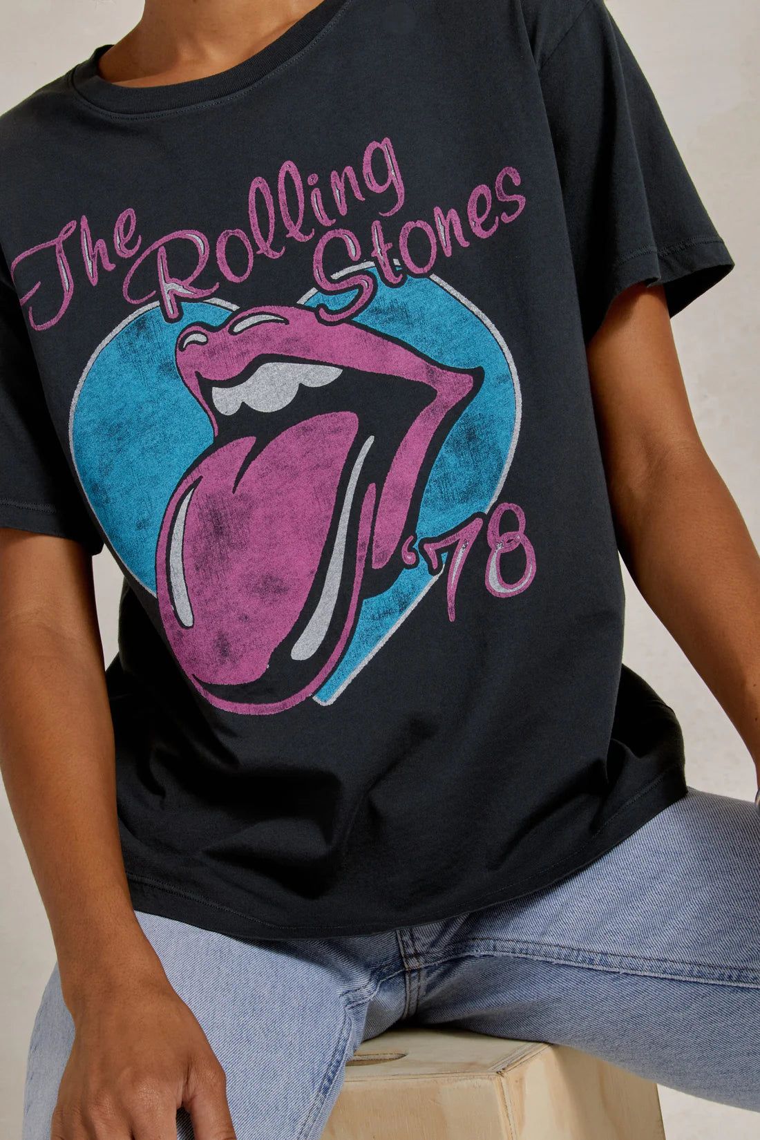 ROLLING STONES TICKET 78 BOYFRIEND TEE sold by Nica product image thumbnail 7