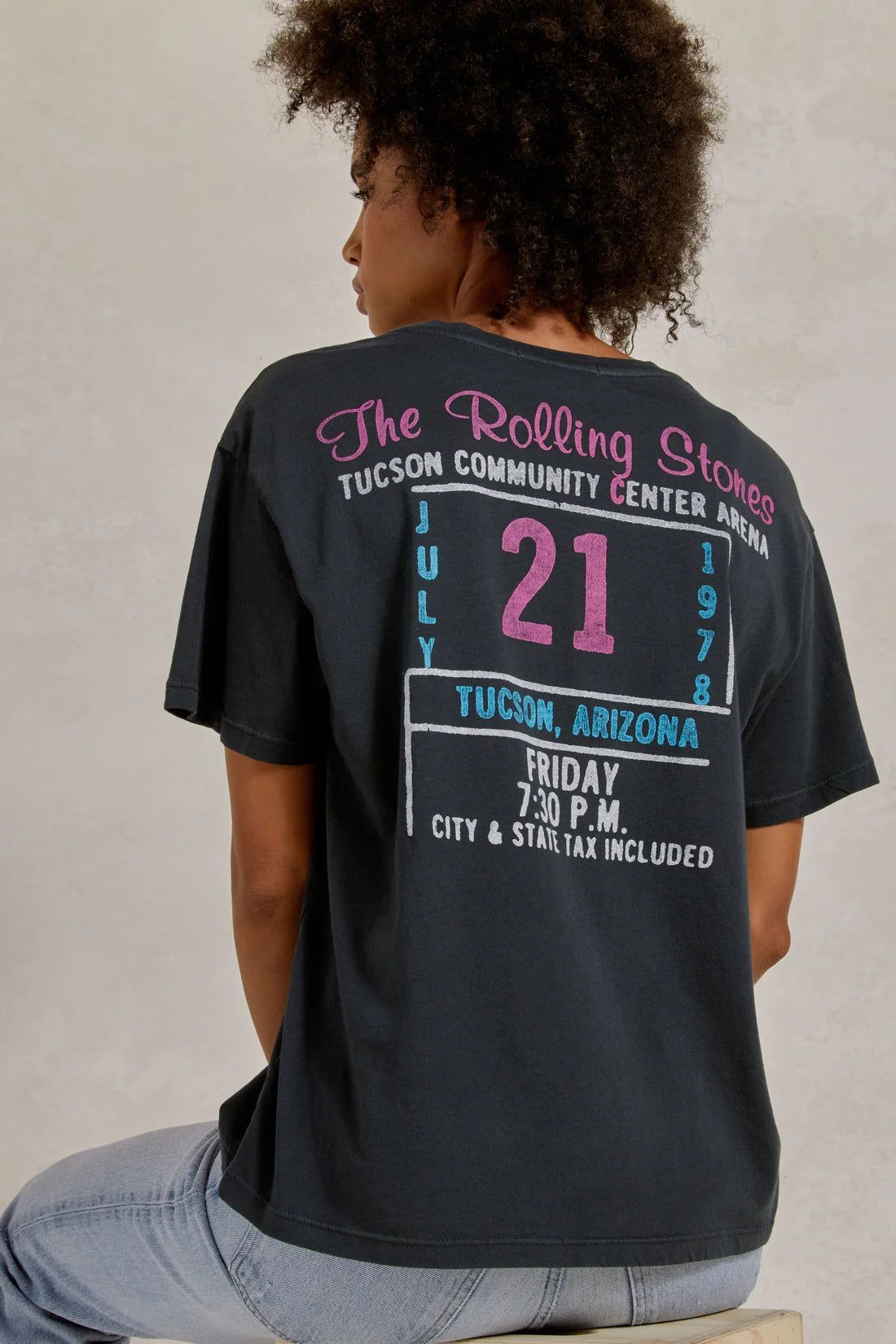 ROLLING STONES TICKET 78 BOYFRIEND TEE sold by Nica product image thumbnail 8