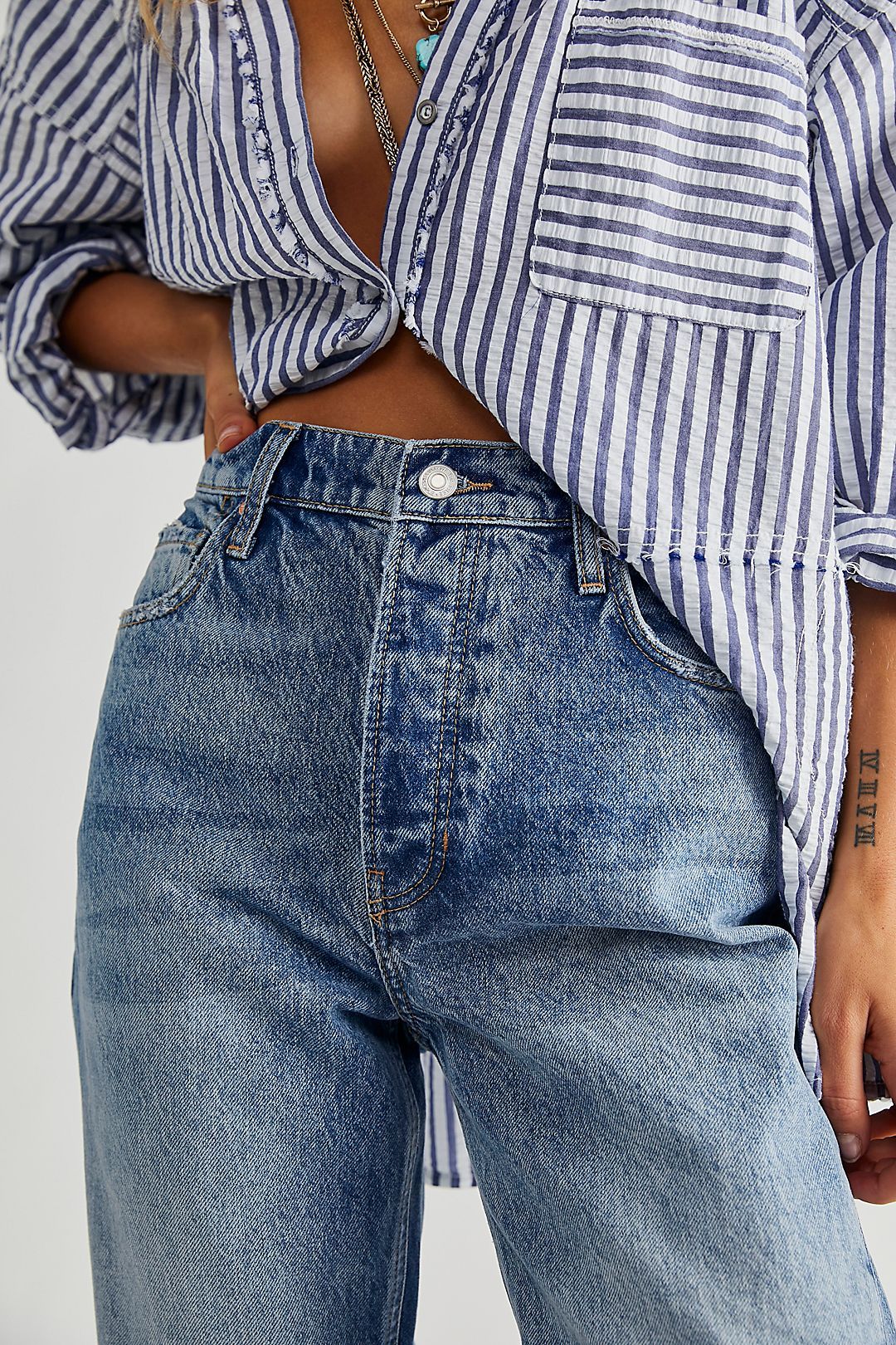 TAPERED BAGGY BOYFRIEND JEANS sold by Nica product image thumbnail 3