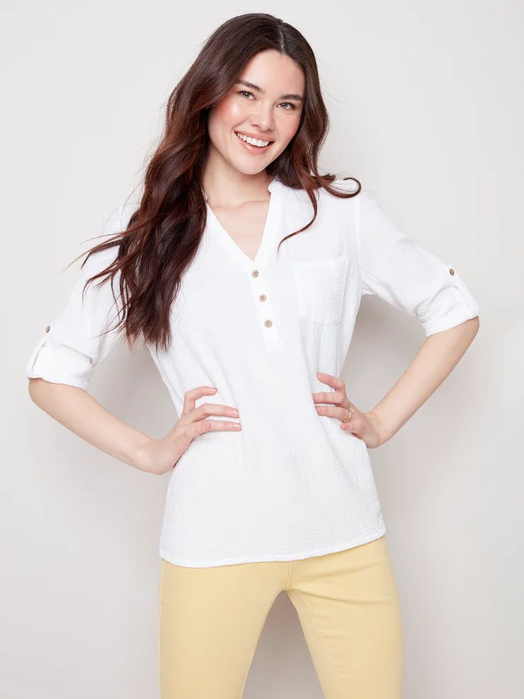 COTTON BLOUSE sold by Nica product image thumbnail 4
