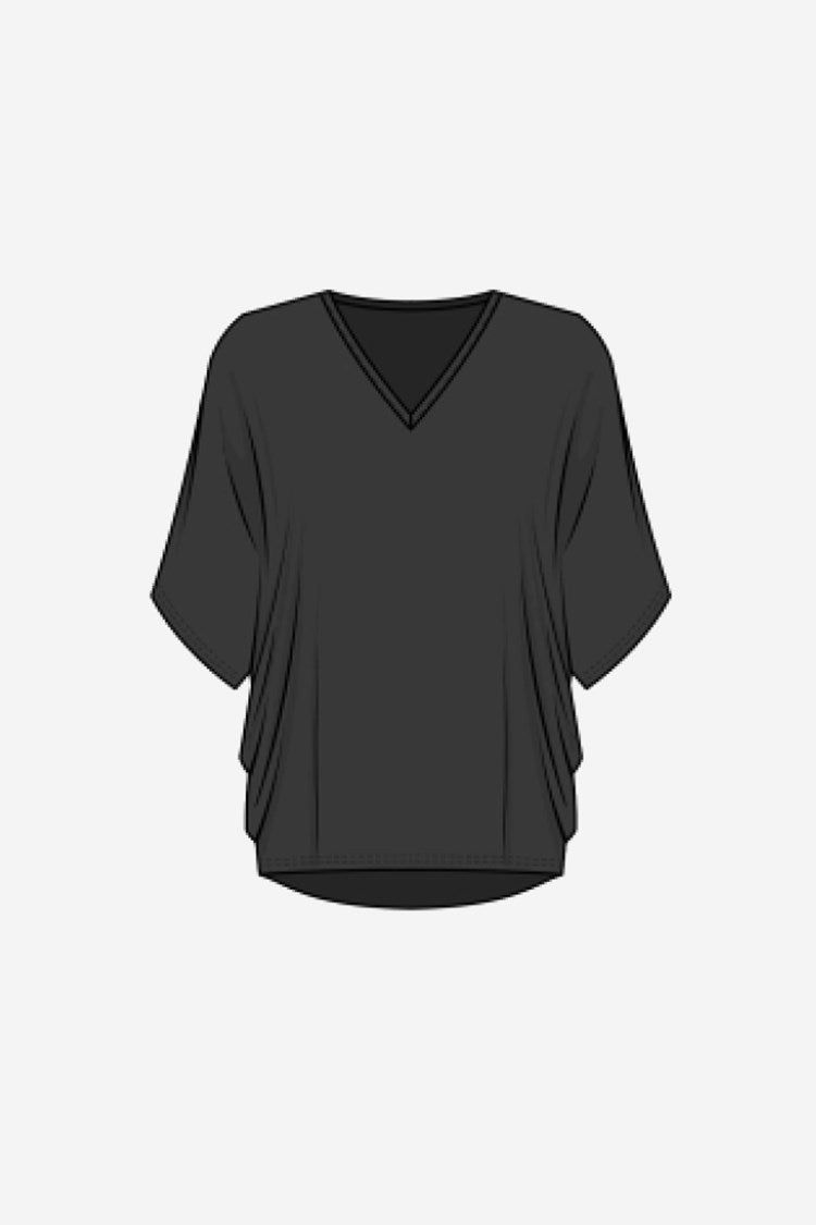 Dolman Sleeves Boxy Top sold by Nica