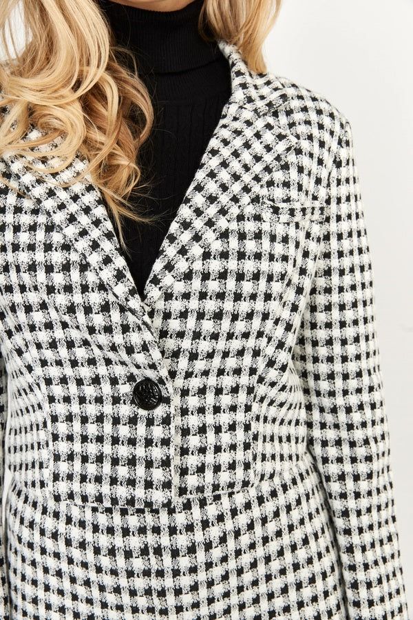 HOUNDSTOOTH JACKET sold by Nica product image thumbnail 4