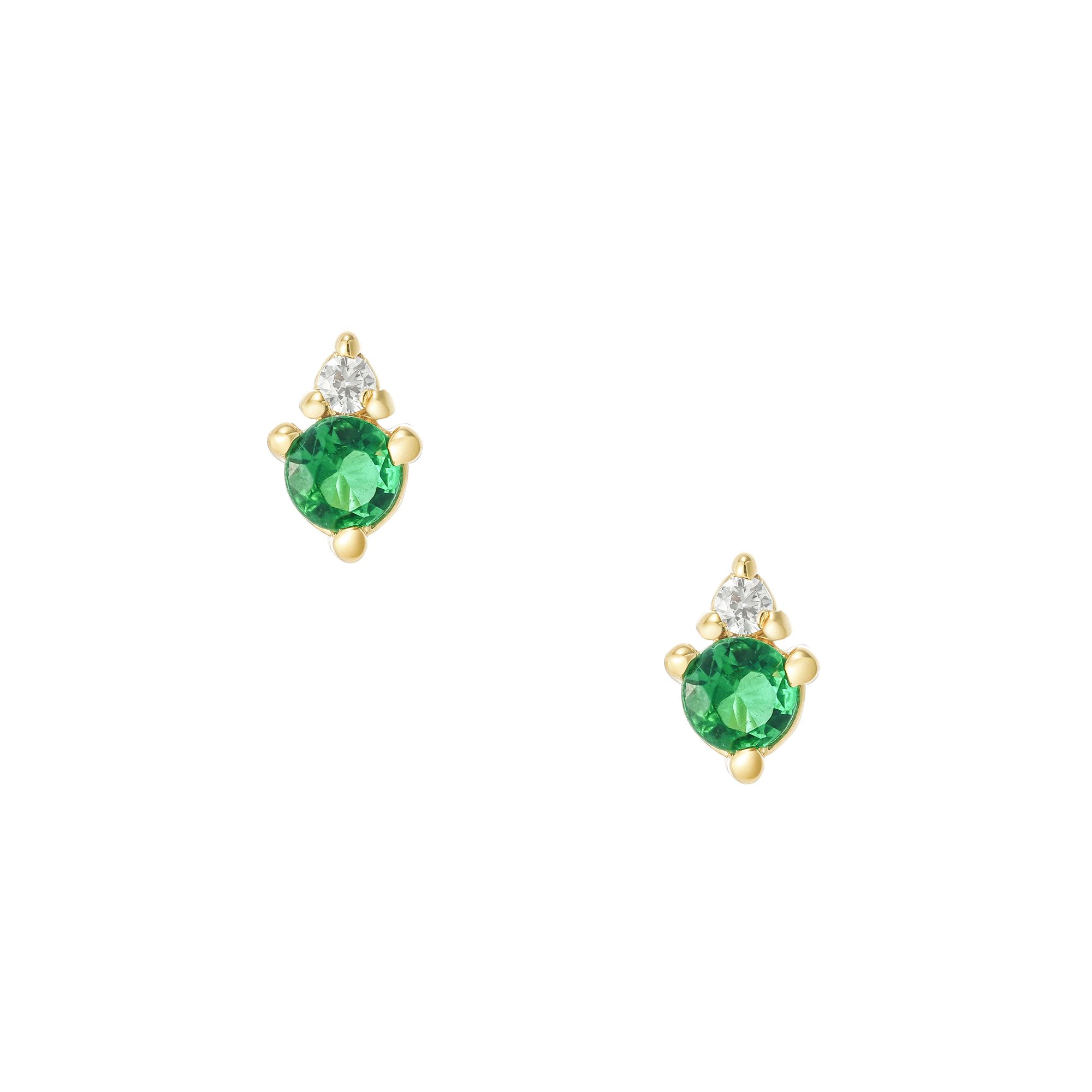 Camden Studs Emerald sold by Nica product image thumbnail 2