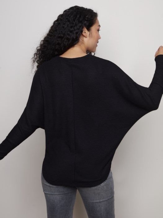 MITERED STRIPE DOLMAN SLEEVE TOP sold by Nica product image thumbnail 2