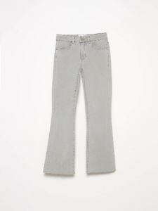 BOOTCUT TWILL PANTS WITH RAW HEM sold by Nica