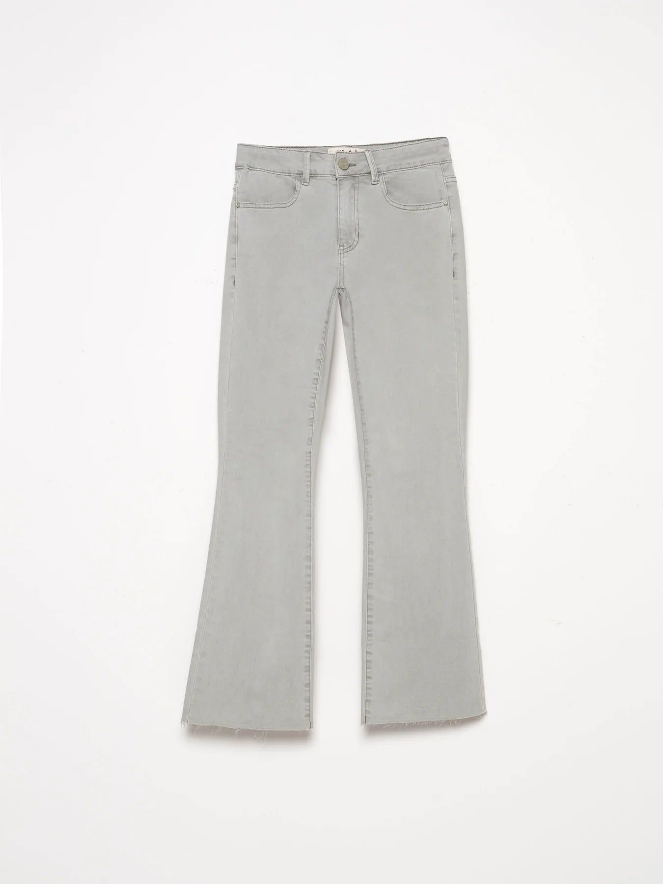 BOOTCUT TWILL PANTS WITH RAW HEM sold by Nica product image thumbnail 8