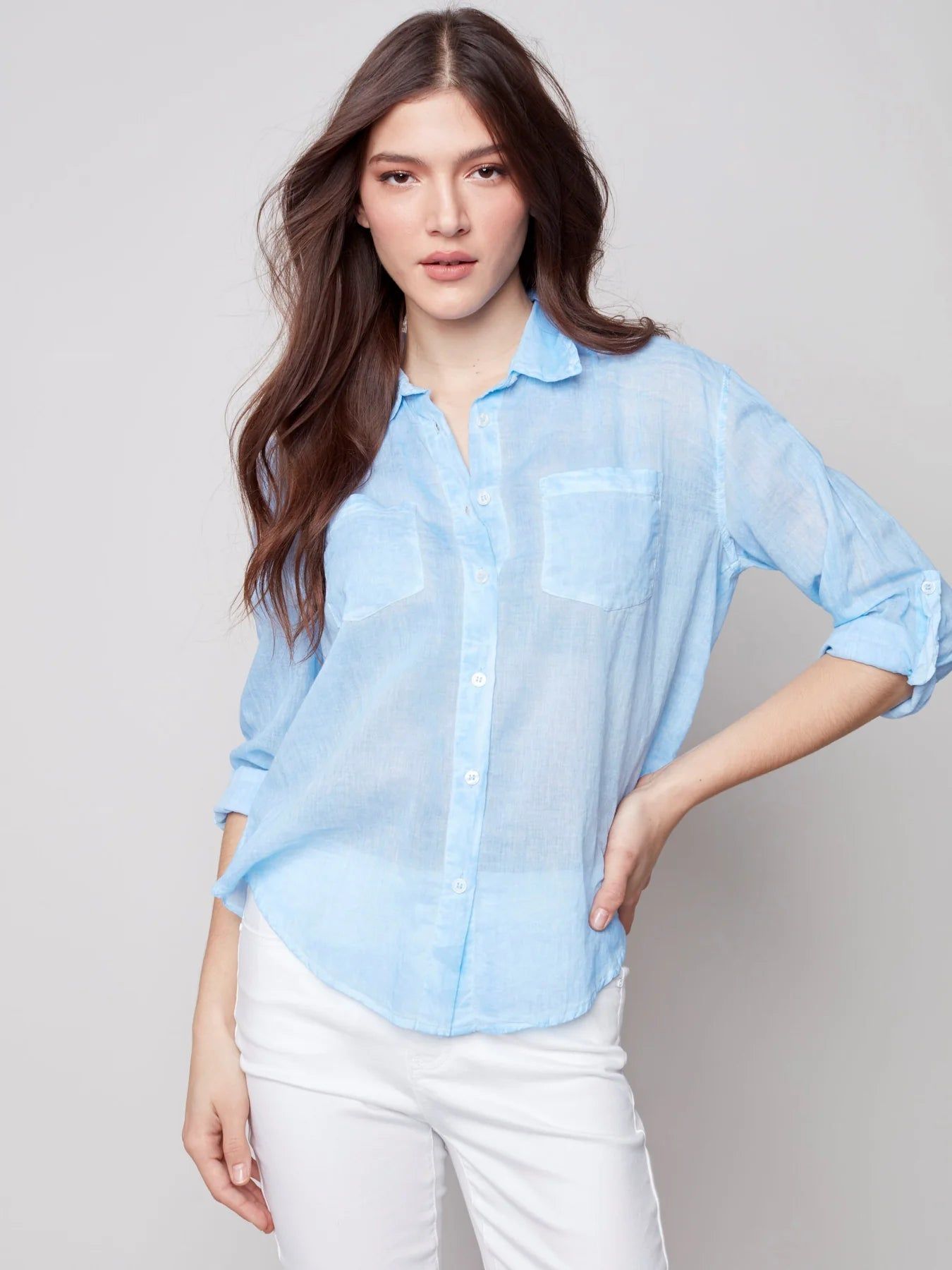 COTTON BUTTON DOWN sold by Nica product image thumbnail 3