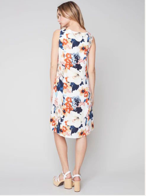 PRINTED LINEN DRESS sold by Nica product image thumbnail 3