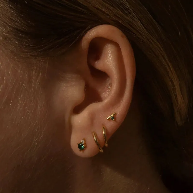 Camden Studs Emerald sold by Nica