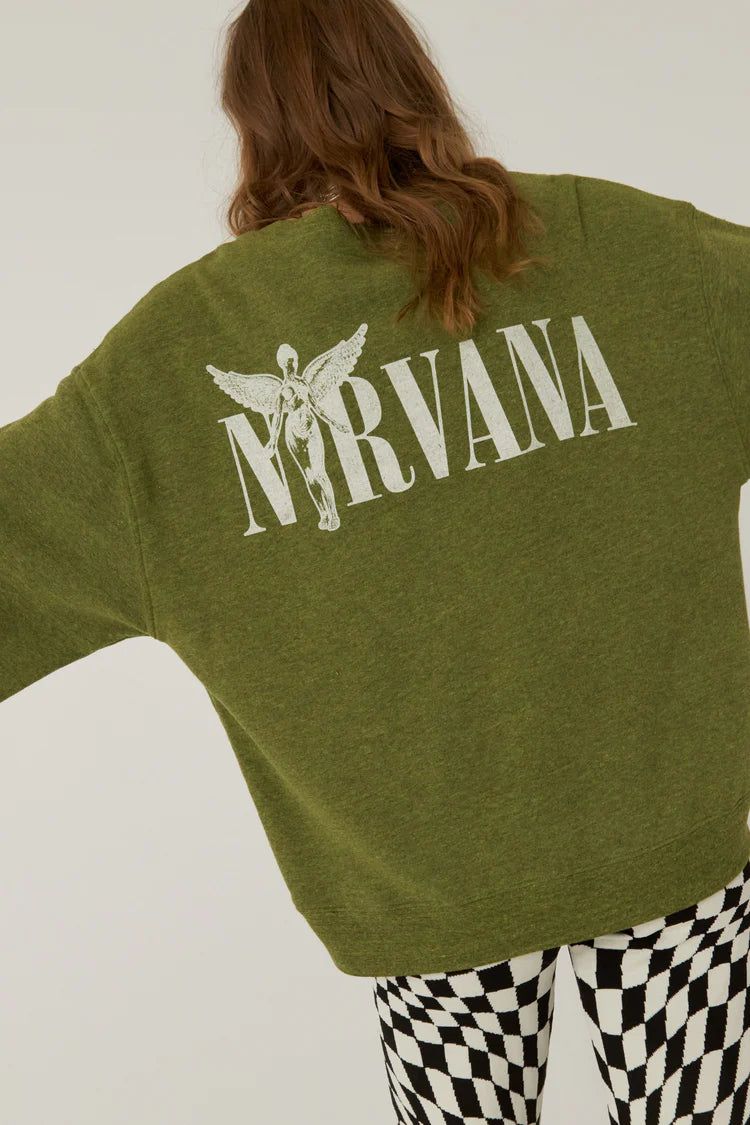 NIRVANA IN UTERO TOUR OVERSIZED CREW sold by Nica product image thumbnail 6