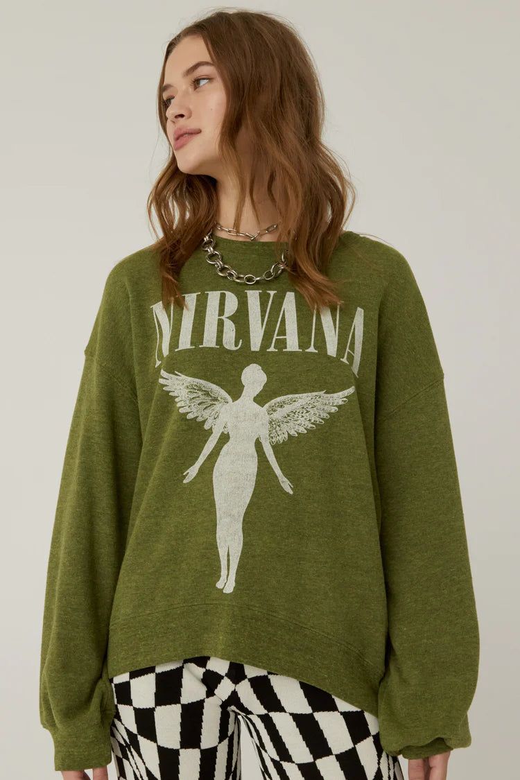 NIRVANA IN UTERO TOUR OVERSIZED CREW sold by Nica product image thumbnail 8