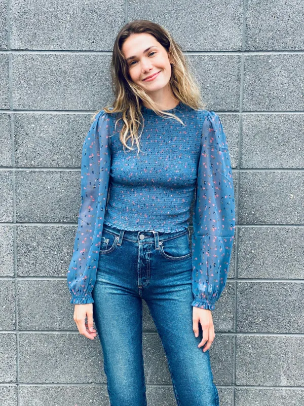 ISABELLA SMOCKED TOP sold by Nica