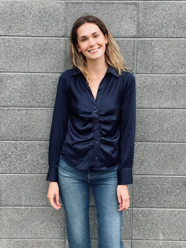 RILEY SATIN TOP sold by Nica