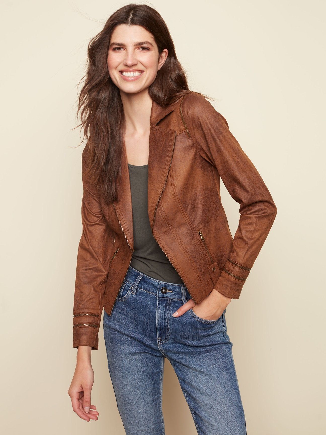 VINTAGE FAUX LEATHER JACKET sold by Nica