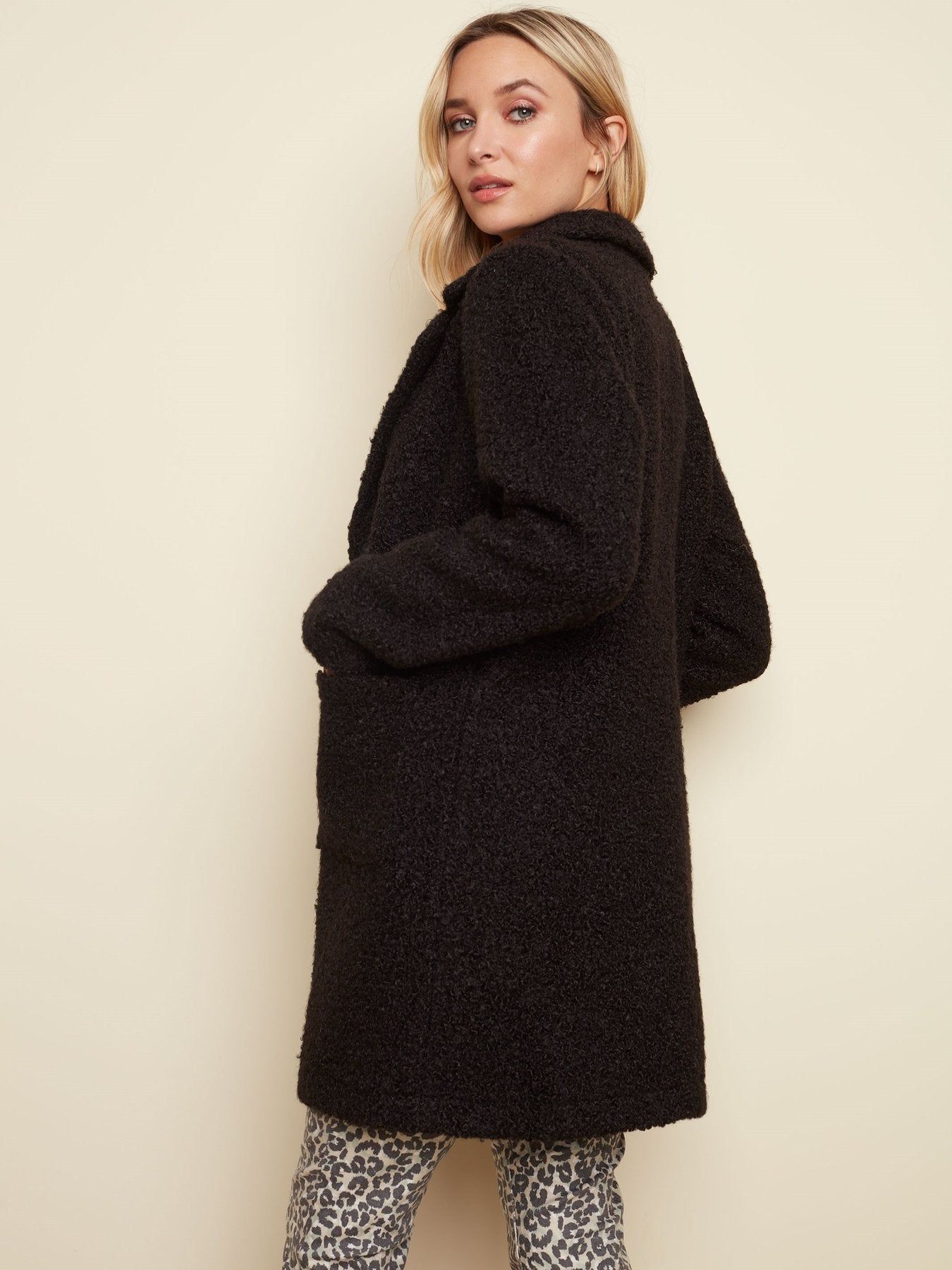 BLACK BOUCLE COAT sold by Nica product image thumbnail 4