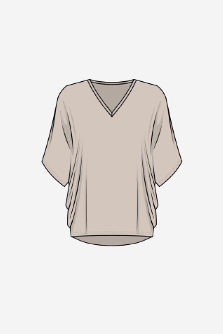 Dolman Sleeves Boxy Top sold by Nica