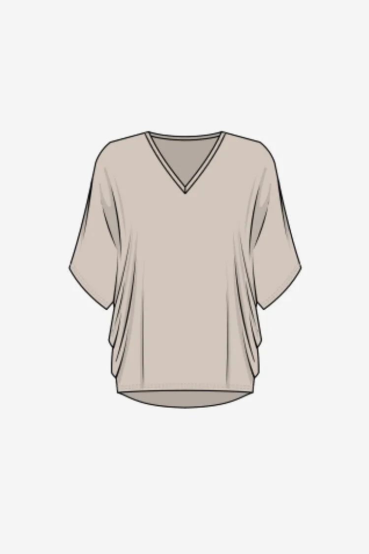 Dolman Sleeves Boxy Top sold by Nica