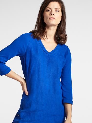 BUTTON DETAIL LINEN DRESS sold by Nica product image thumbnail 3